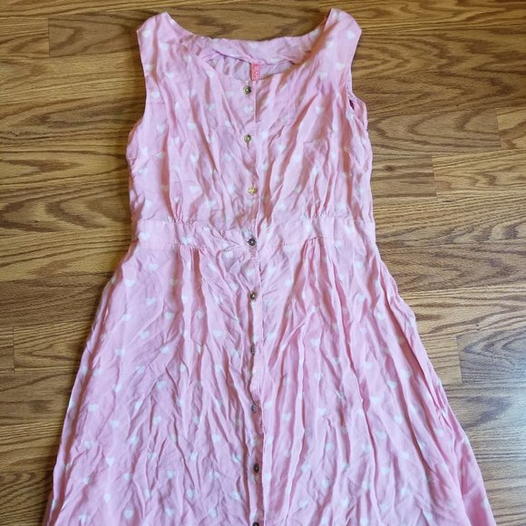 Bare Denim Kids Pink Heart Dress 